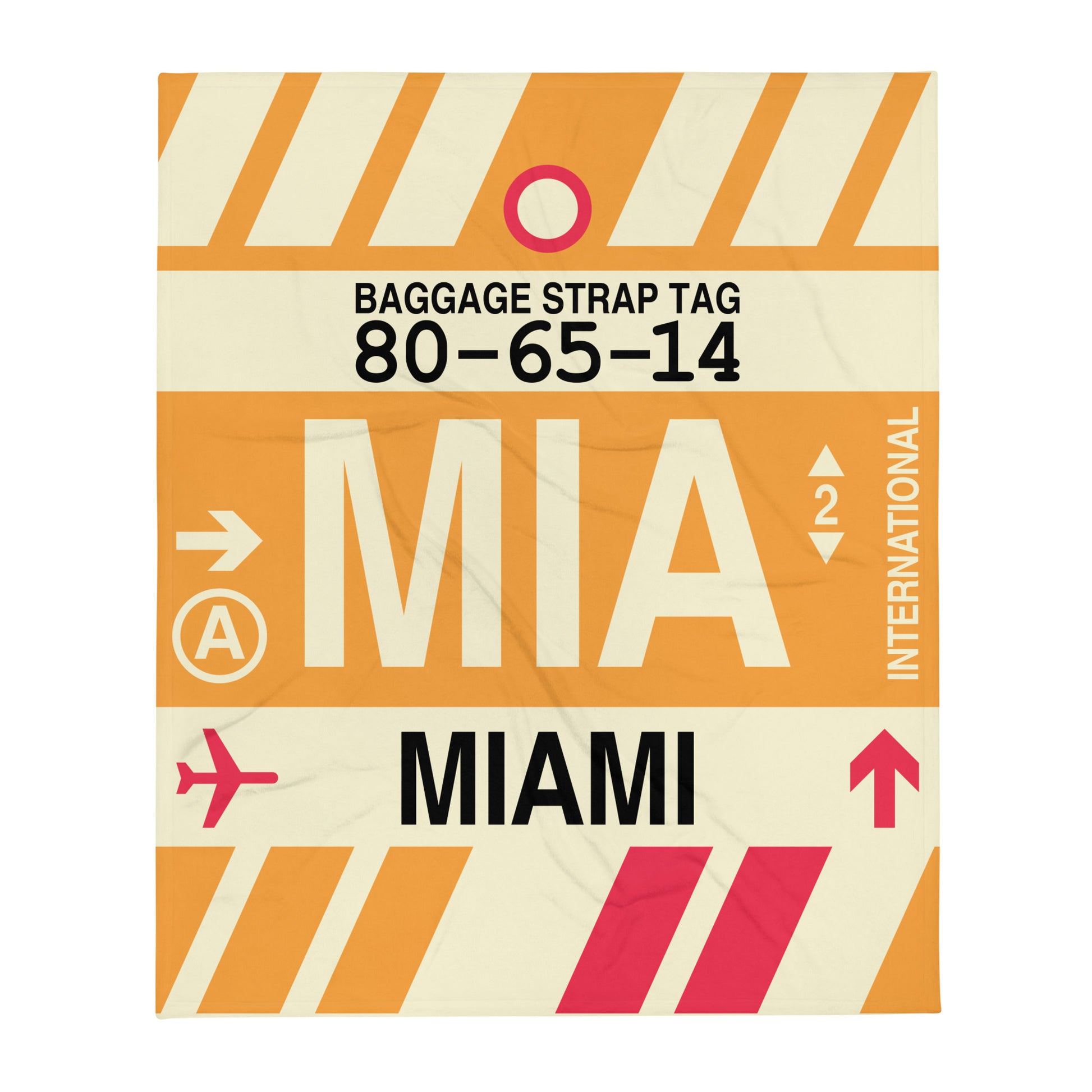 Travel Gift Throw Blanket • MIA Miami • YHM Designs - Image 01