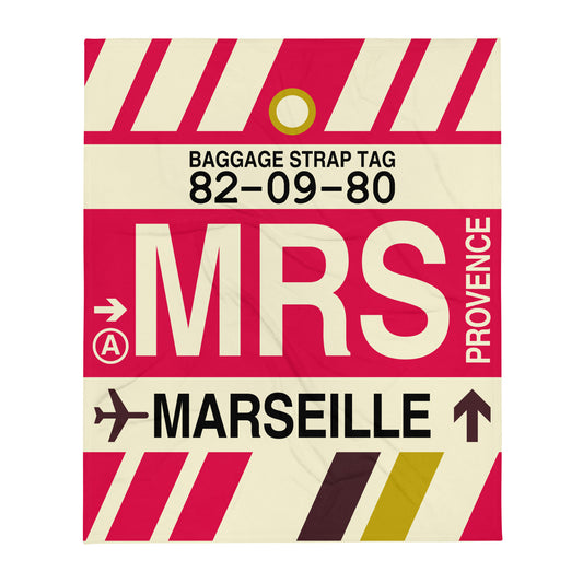 Travel Gift Throw Blanket • MRS Marseille • YHM Designs - Image 01