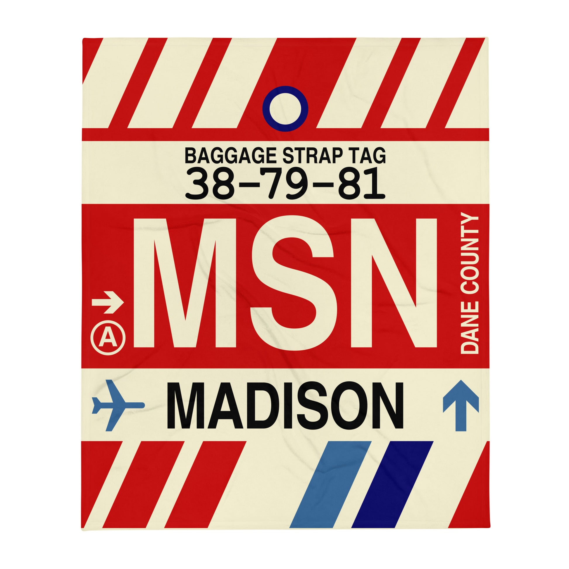 Travel Gift Throw Blanket • MSN Madison • YHM Designs - Image 01
