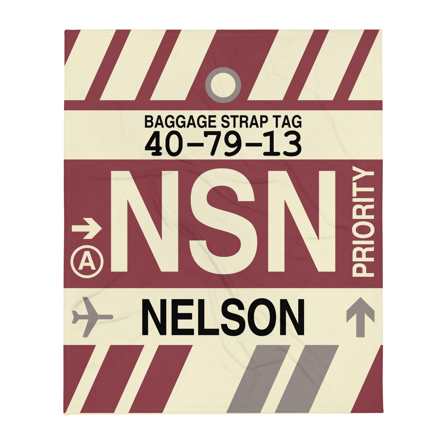Travel Gift Throw Blanket • NSN Nelson Souvenir • YHM Designs - Image 01