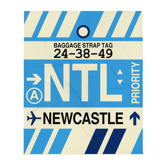 Travel Gift Throw Blanket • NTL Newcastle • YHM Designs - Image 01