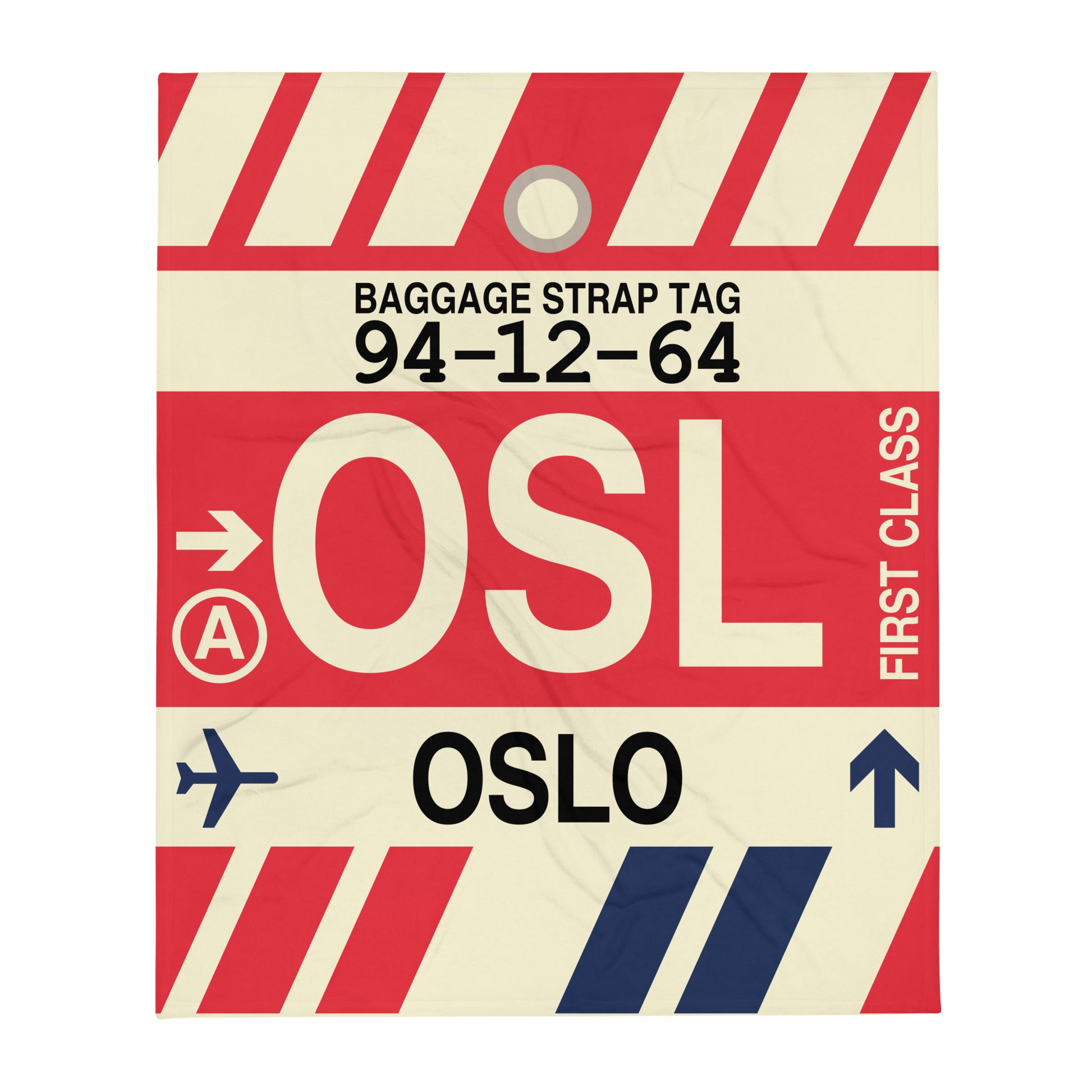 Travel Gift Throw Blanket • OSL Oslo Souvenir • YHM Designs - Image 01