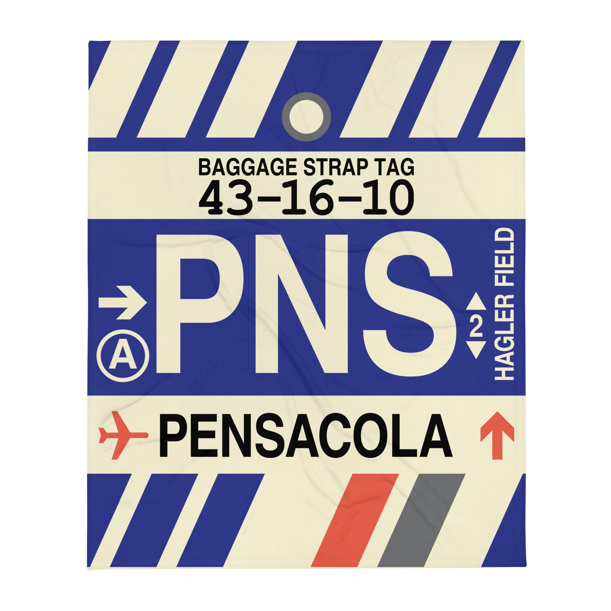 Travel Gift Throw Blanket • PNS Pensacola • YHM Designs - Image 01