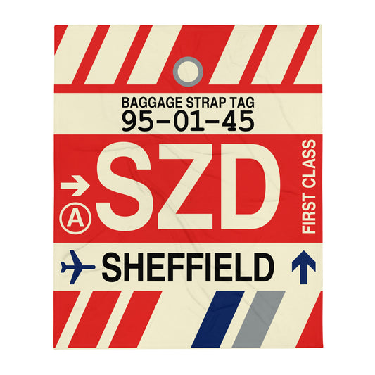 Travel Gift Throw Blanket • SZD Sheffield • YHM Designs - Image 01