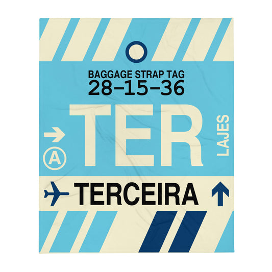 Travel Gift Throw Blanket • TER Terceira • YHM Designs - Image 01