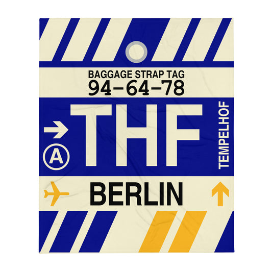 Travel Gift Throw Blanket • THF Berlin • YHM Designs - Image 01