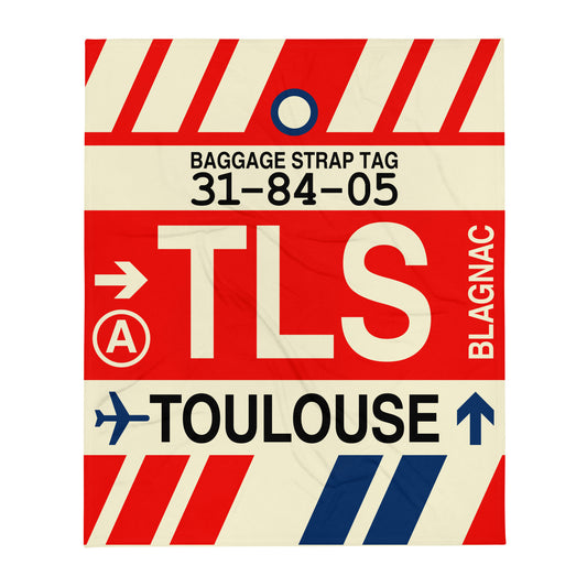 Travel Gift Throw Blanket • TLS Toulouse • YHM Designs - Image 01