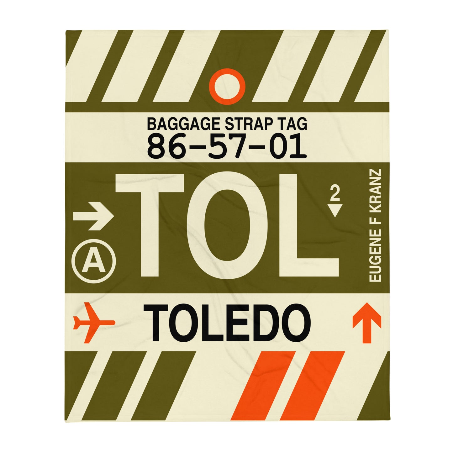 Travel Gift Throw Blanket • TOL Toledo • YHM Designs - Image 01
