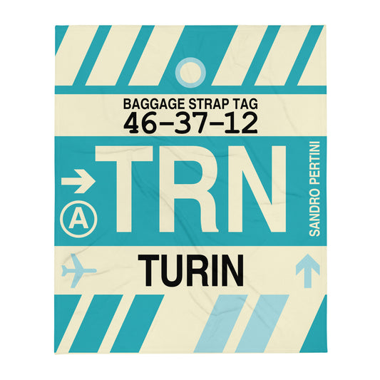 Travel Gift Throw Blanket • TRN Turin • YHM Designs - Image 01