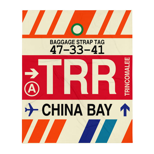 Travel Gift Throw Blanket • TRR China Bay • YHM Designs - Image 01