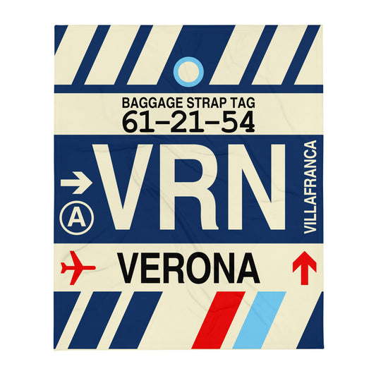 Travel Gift Throw Blanket • VRN Verona • YHM Designs - Image 01