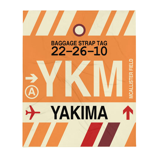 Travel Gift Throw Blanket • YKM Yakima • YHM Designs - Image 01