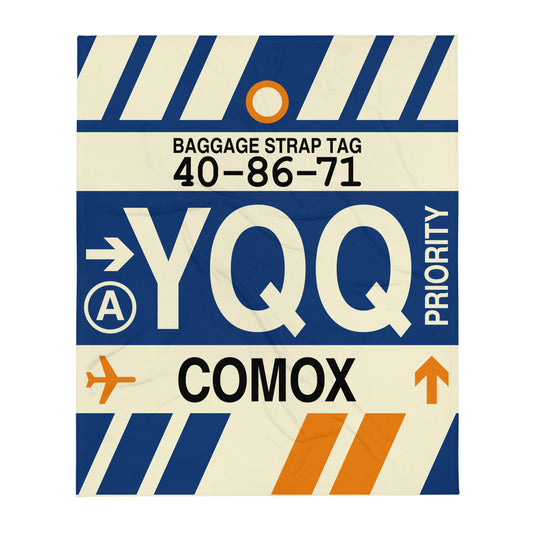 Travel Gift Throw Blanket • YQQ Comox • YHM Designs - Image 01