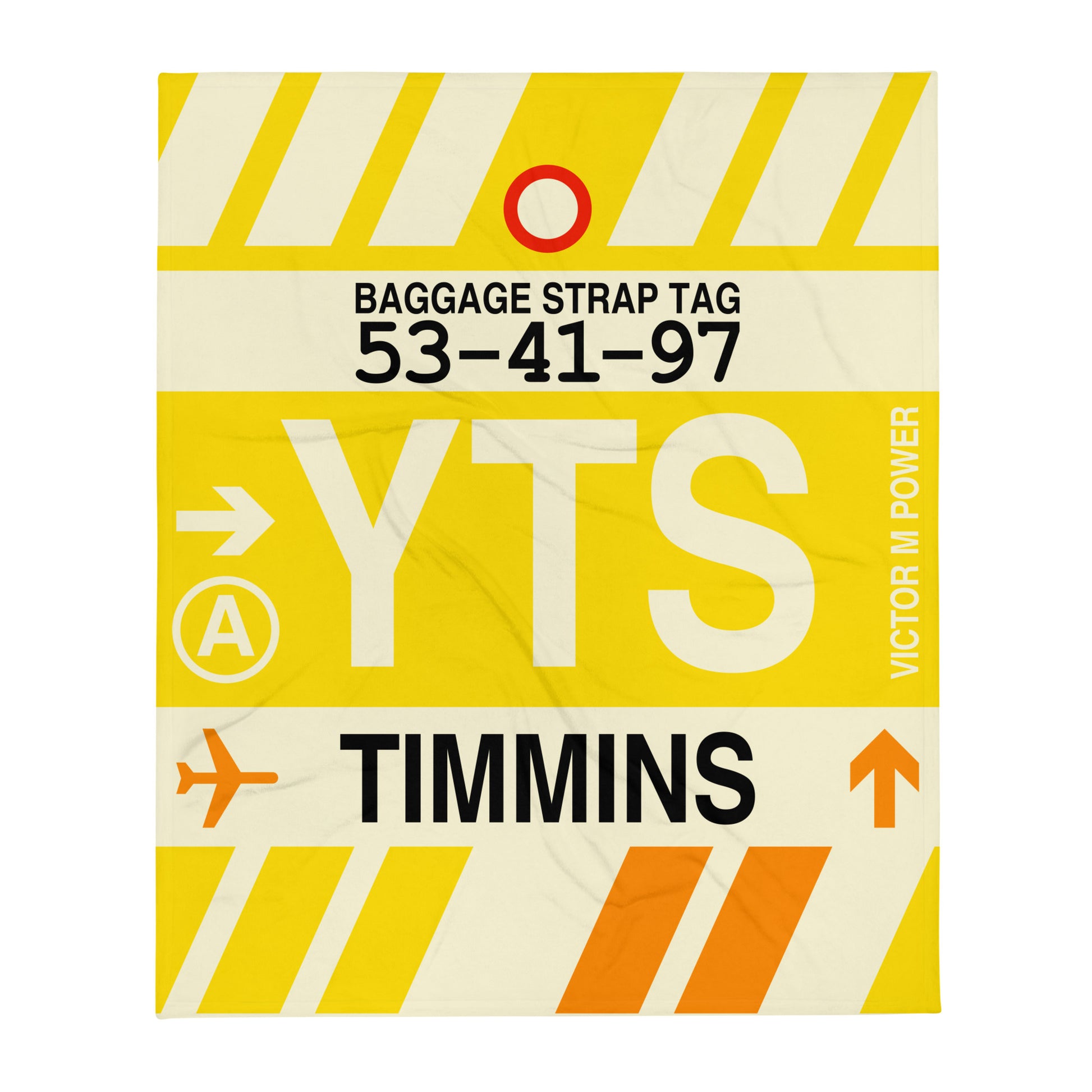 Travel Gift Throw Blanket • YTS Timmins Souvenir • YHM Designs - Image 01