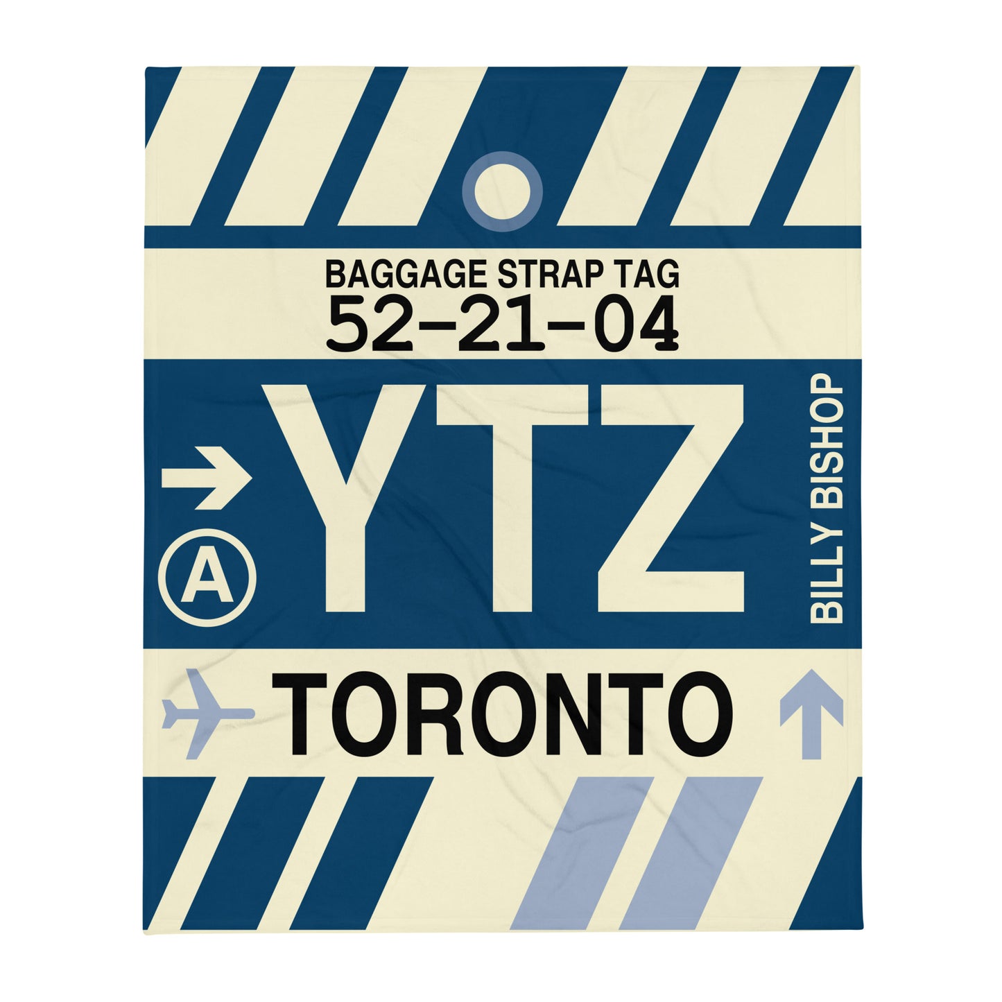 Travel Gift Throw Blanket • YTZ Toronto • YHM Designs - Image 01