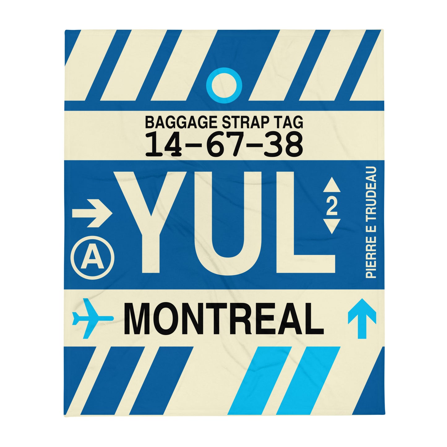 Travel Gift Throw Blanket • YUL Montreal • YHM Designs - Image 01