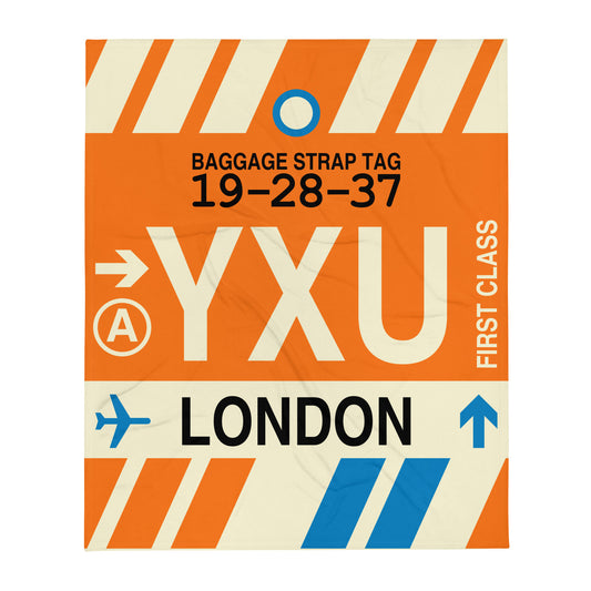 Travel Gift Throw Blanket • YXU London • YHM Designs - Image 01