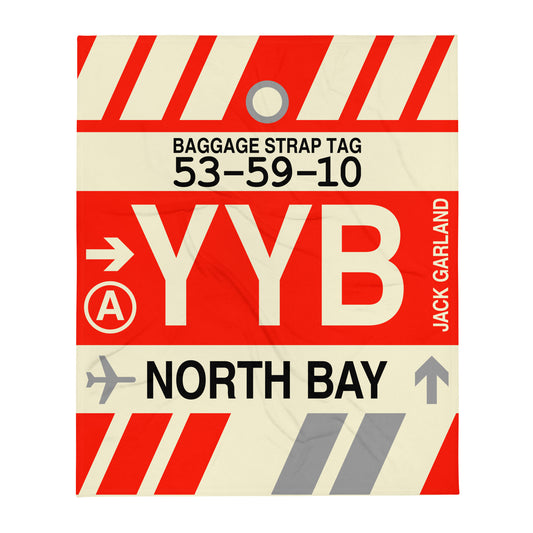 Travel Gift Throw Blanket • YYB North Bay • YHM Designs - Image 01