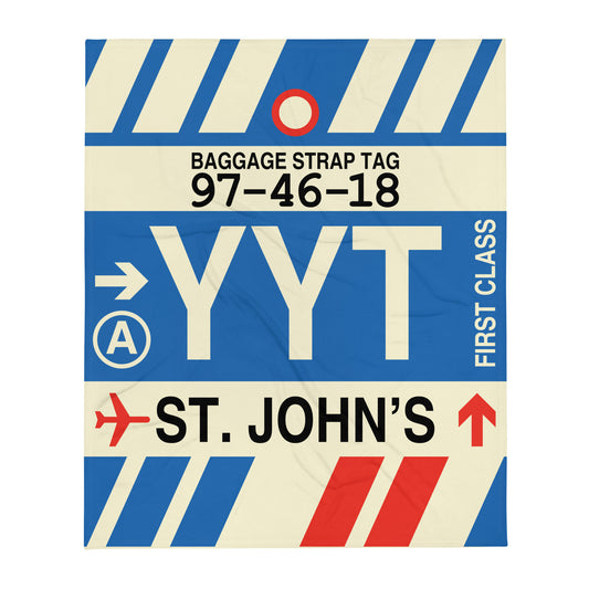 Travel Gift Throw Blanket • YYT St. John's • YHM Designs - Image 01