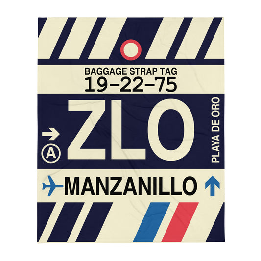 Travel Gift Throw Blanket • ZLO Manzanillo • YHM Designs - Image 01