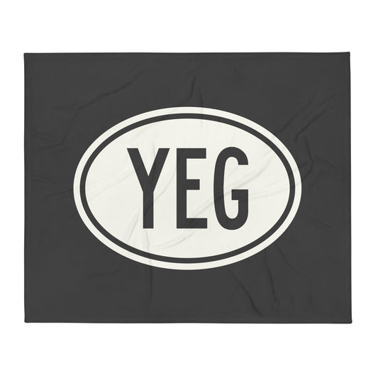 Oval Car Sticker Throw Blanket • YEG Edmonton • YHM Designs - Image 01