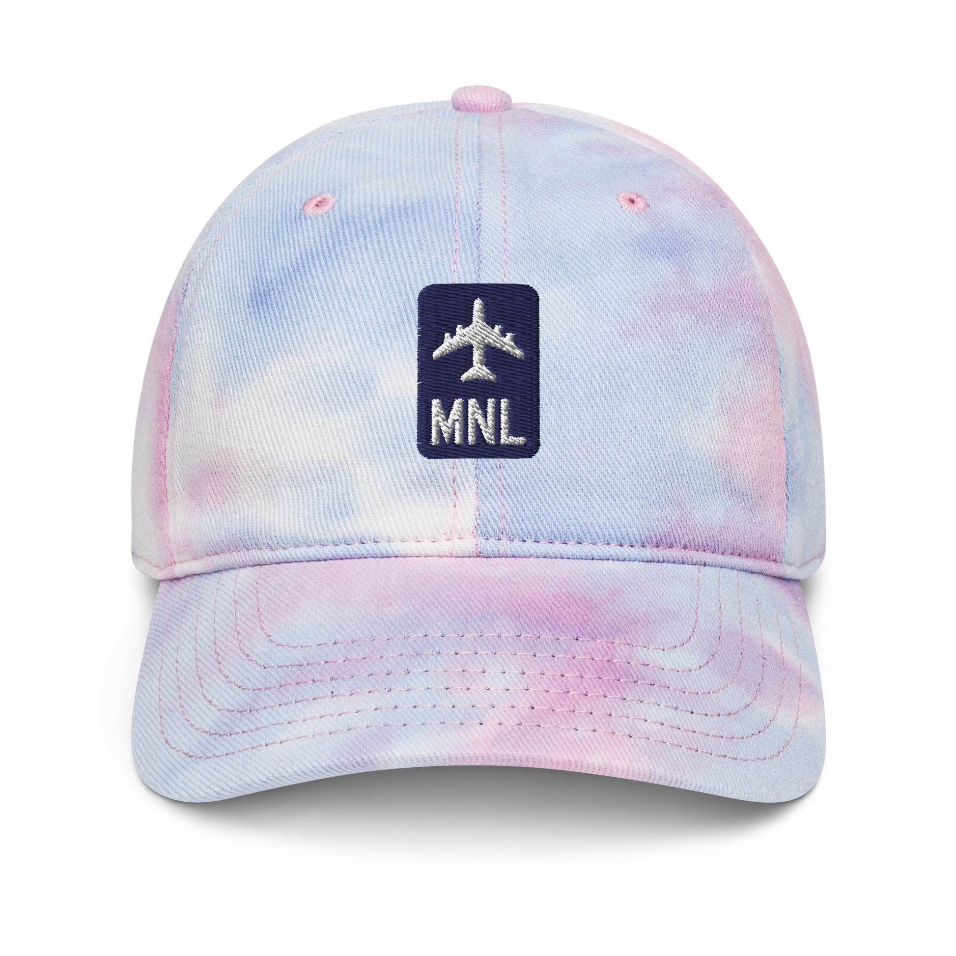Jetliner Tie-Dye Baseball Cap • Navy/White • MNL Manila Souvenir • YHM Designs - Image 16