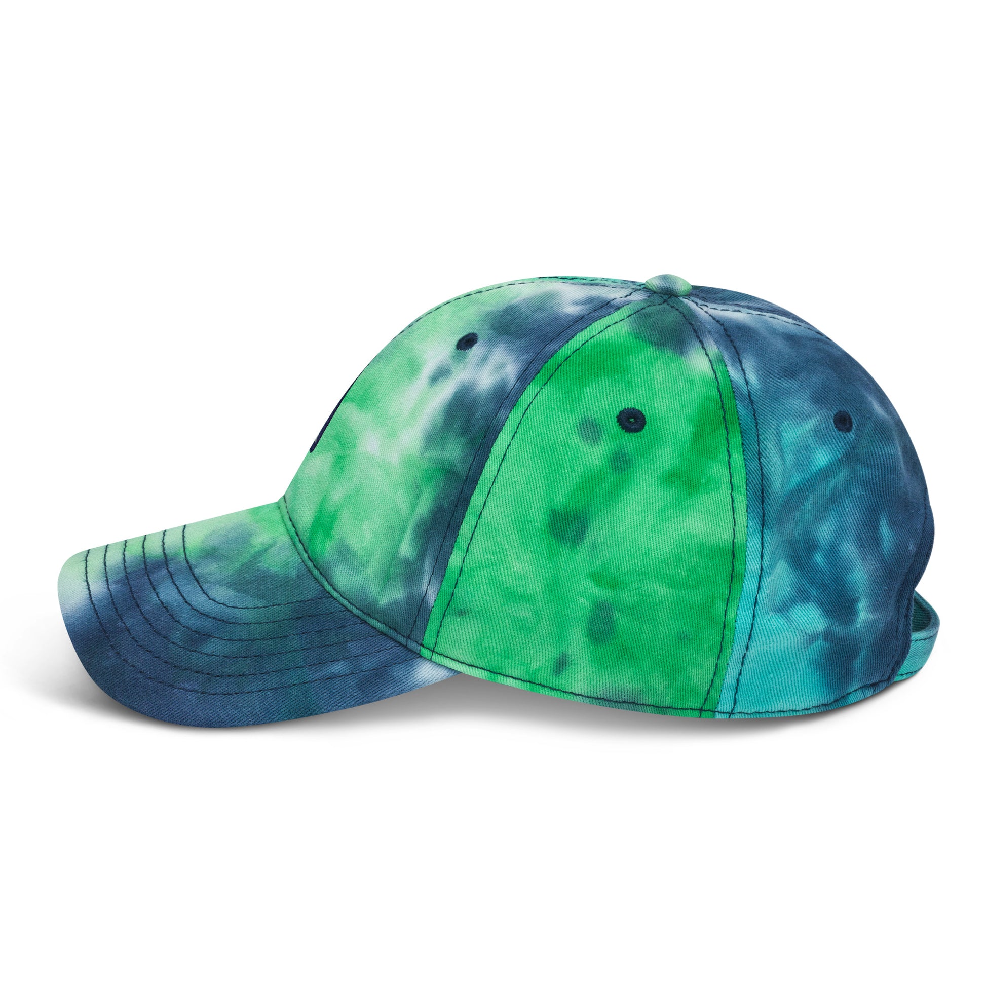 Jetliner Tie-Dye Baseball Cap • Navy/White • MEX Mexico City • YHM Designs - Image 10