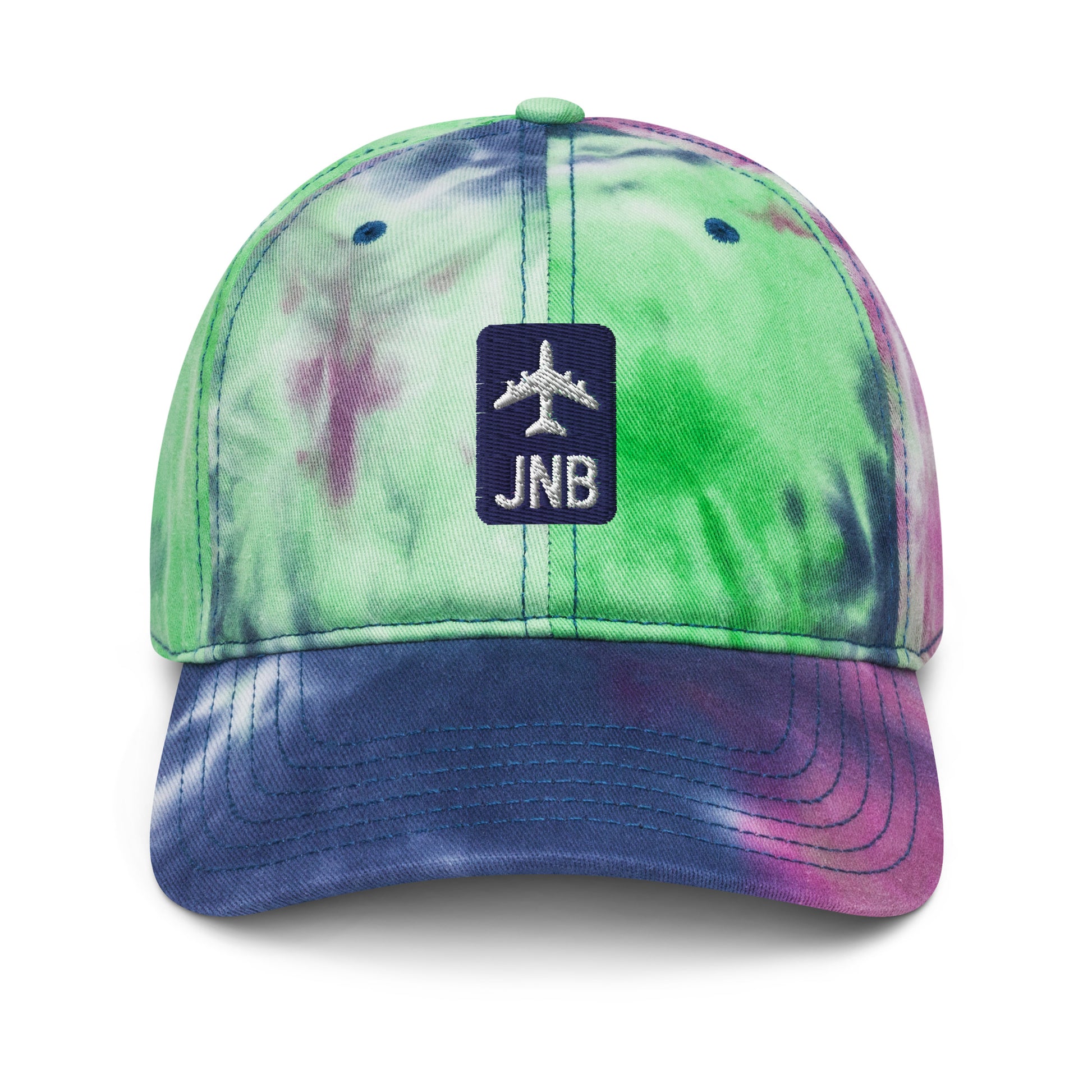 Jetliner Tie-Dye Baseball Cap • Navy/White • JNB Johannesburg • YHM Designs - Image 12