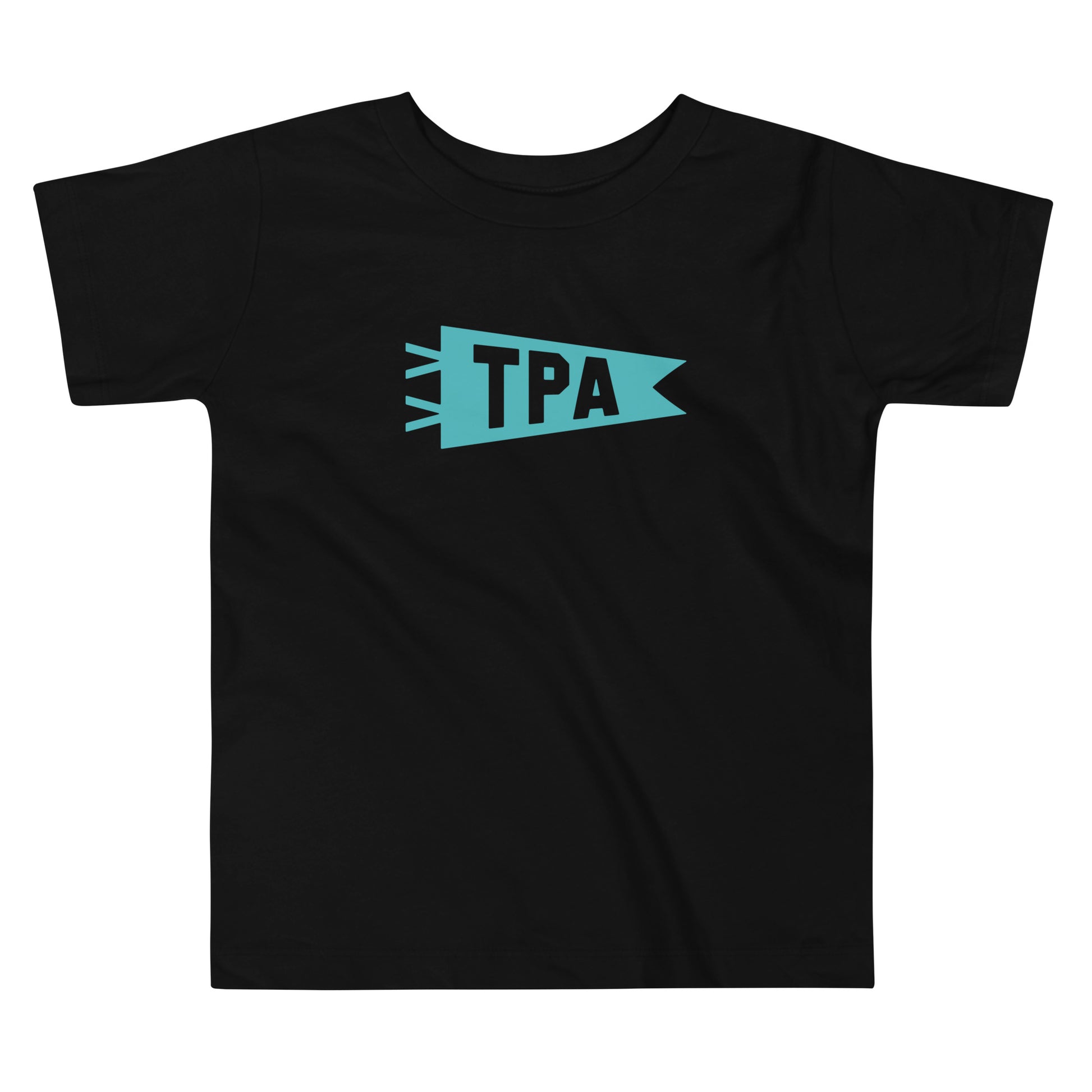 Airport Code Toddler Tee - Viking Blue • TPA Tampa • YHM Designs - Image 01