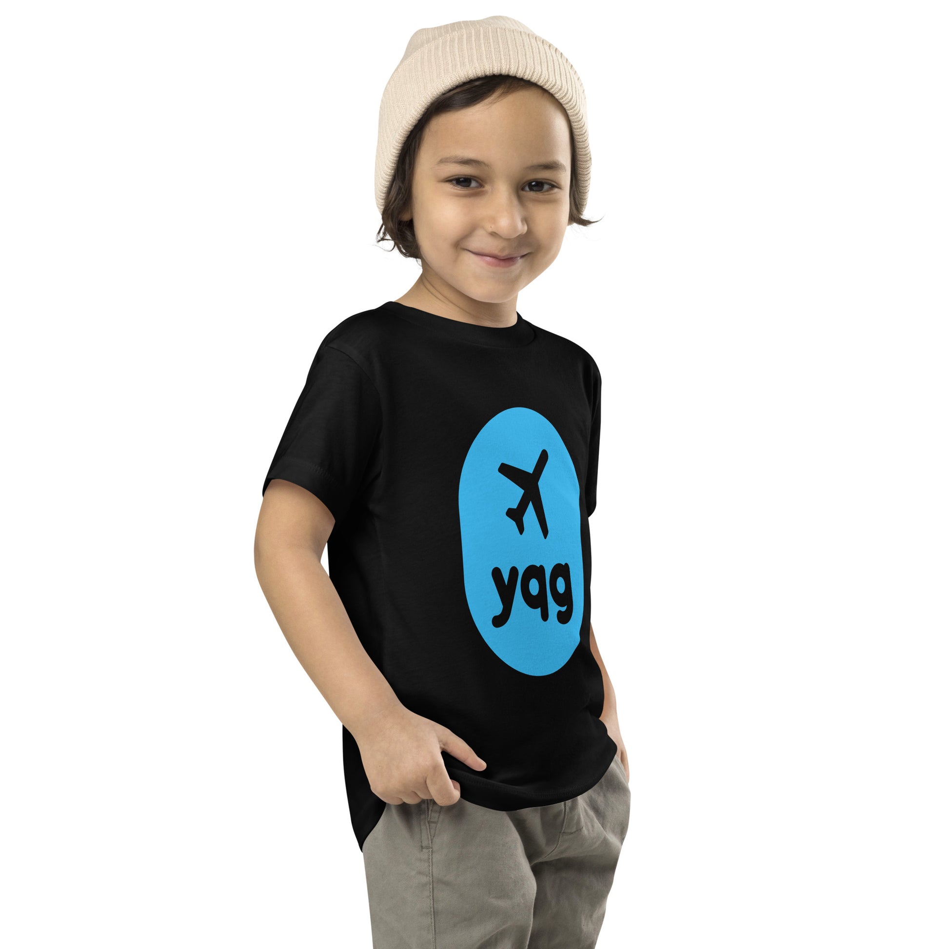 Airplane Window Toddler T-Shirt - Sky Blue • YQG Windsor • YHM Designs - Image 07