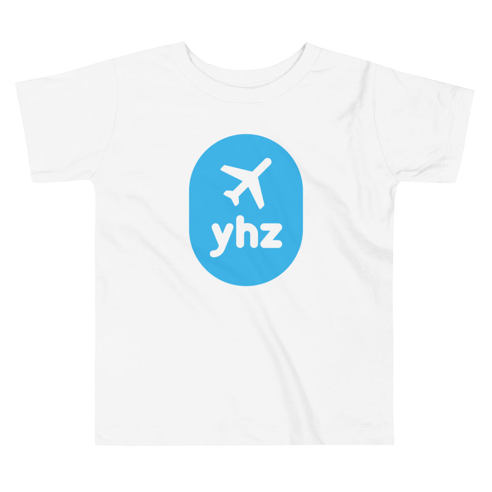 Airplane Window Toddler T-Shirt - Sky Blue • YHZ Halifax • YHM Designs - Image 05