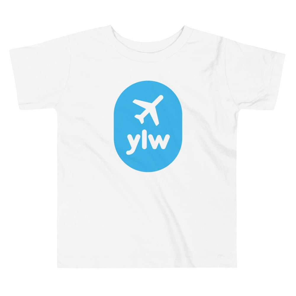Airplane Window Toddler T-Shirt - Sky Blue • YLW Kelowna • YHM Designs - Image 05