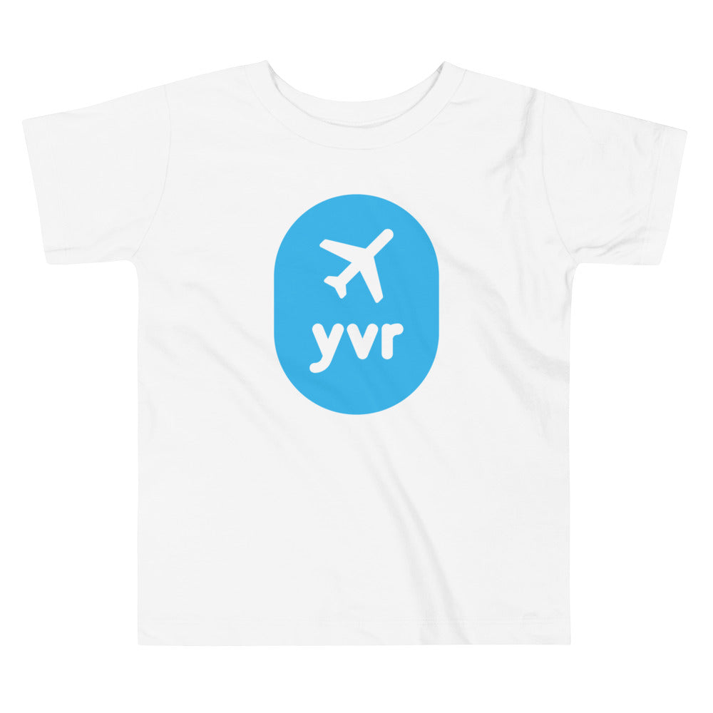 Airplane Window Toddler T-Shirt - Sky Blue • YVR Vancouver • YHM Designs - Image 05