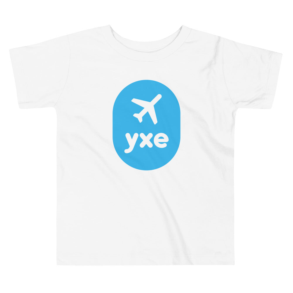 Airplane Window Toddler T-Shirt - Sky Blue • YXE Saskatoon • YHM Designs - Image 05