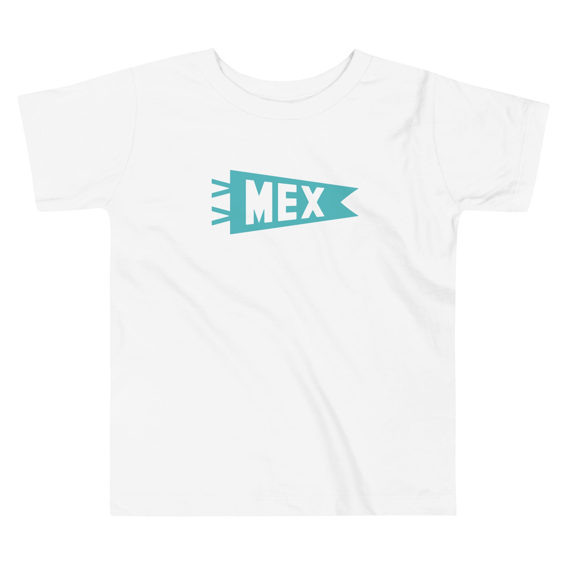 Airport Code Toddler Tee - Viking Blue • MEX Mexico City • YHM Designs - Image 02