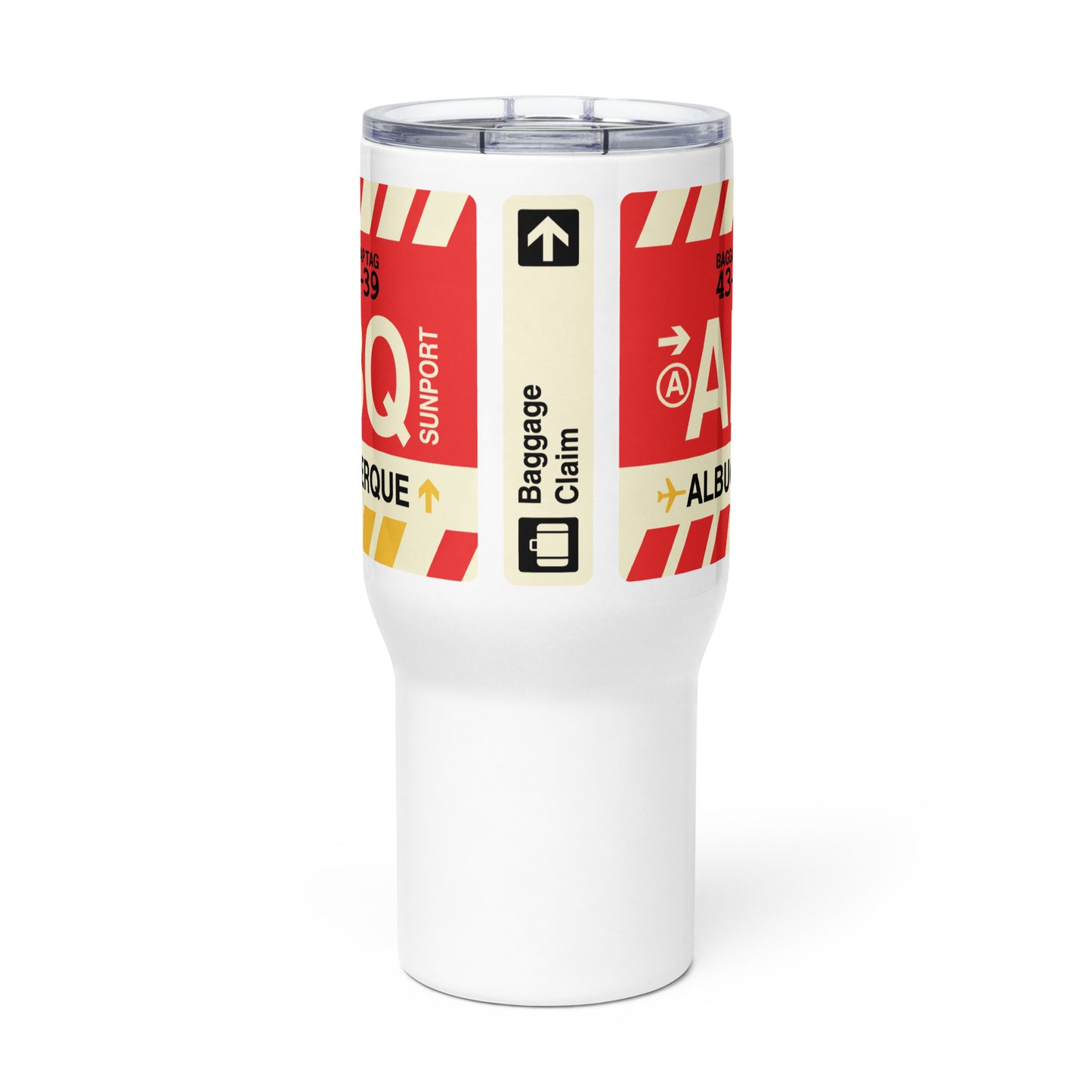 Souvenir Travel Mug • ABQ Albuquerque • YHM Designs - Image 03