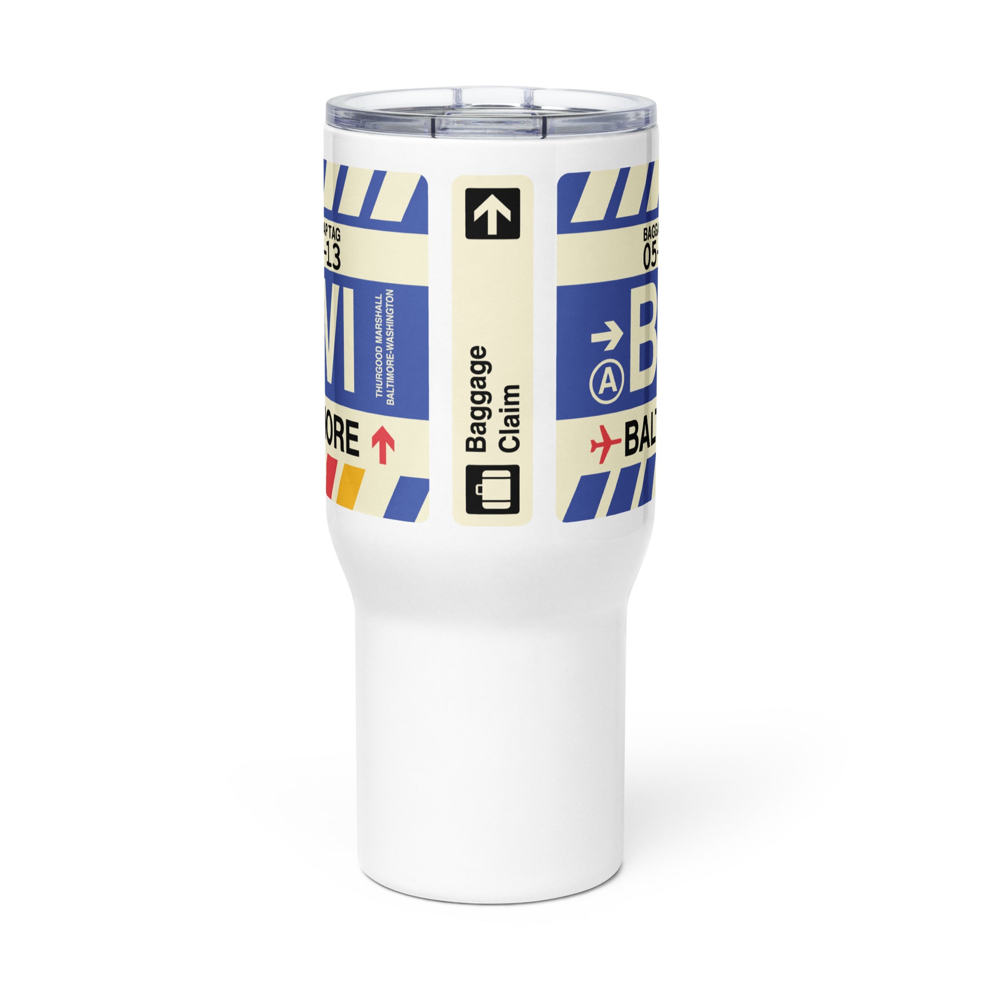 Souvenir Travel Mug • BWI Baltimore • YHM Designs - Image 03
