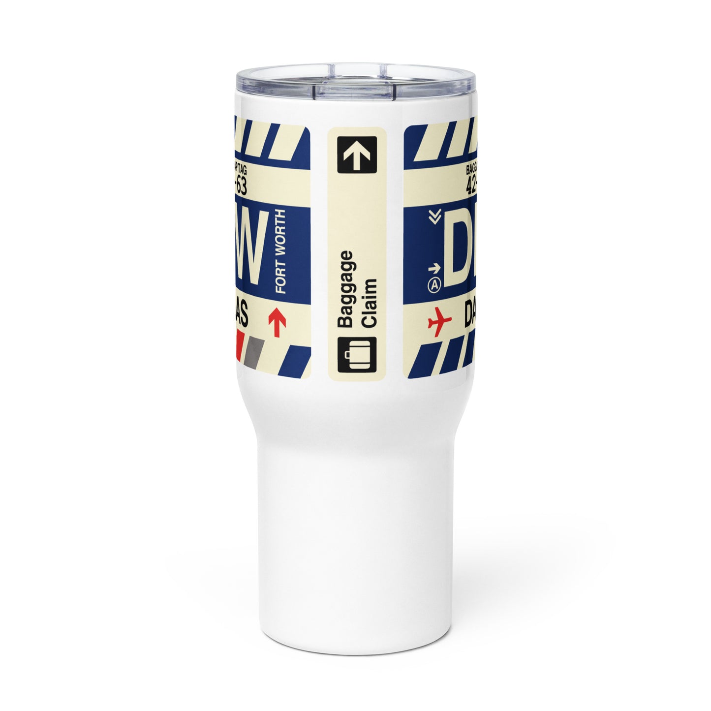 Souvenir Travel Mug • DFW Dallas • YHM Designs - Image 03