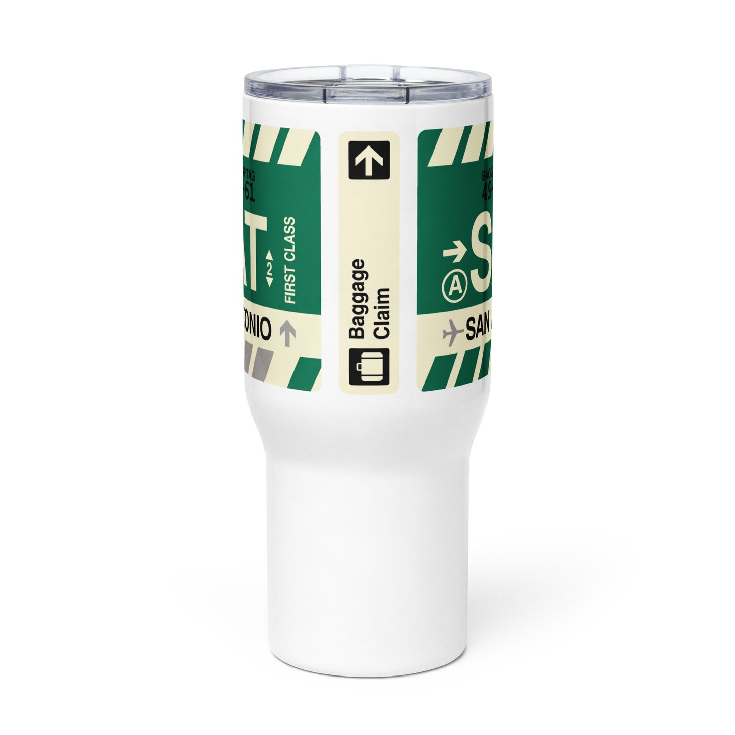 Souvenir Travel Mug • SAT San Antonio • YHM Designs - Image 03