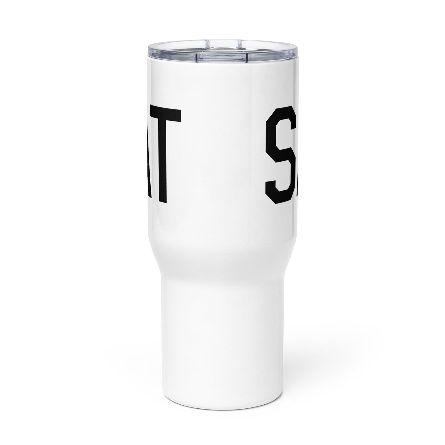 Aviation Gift Travel Mug • SAT San Antonio • YHM Designs - Image 03