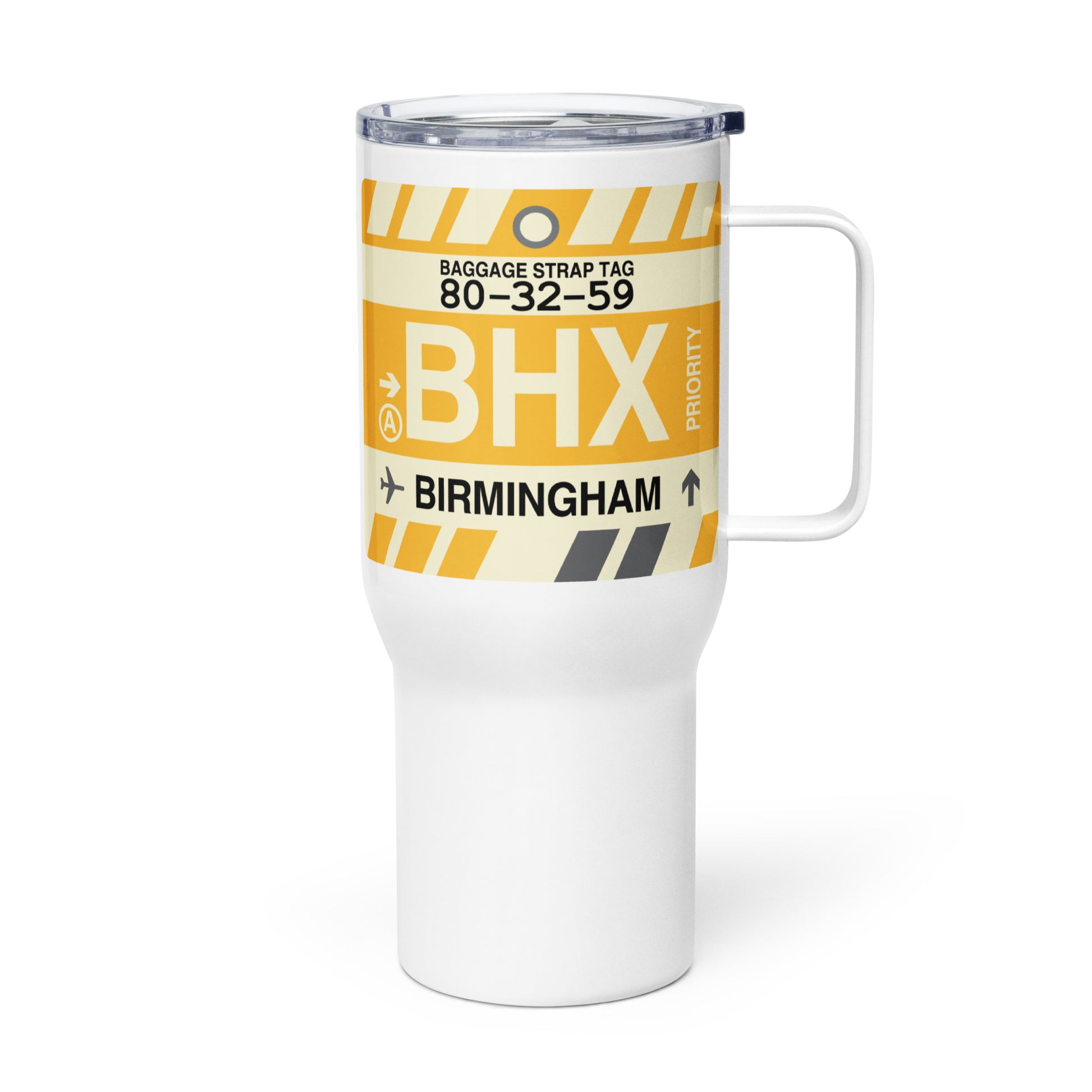 Souvenir Travel Mug • BHX Birmingham • YHM Designs - Image 01