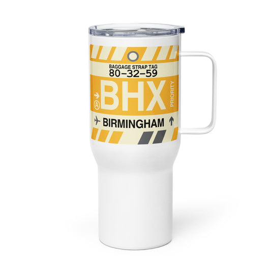 Souvenir Travel Mug • BHX Birmingham • YHM Designs - Image 01