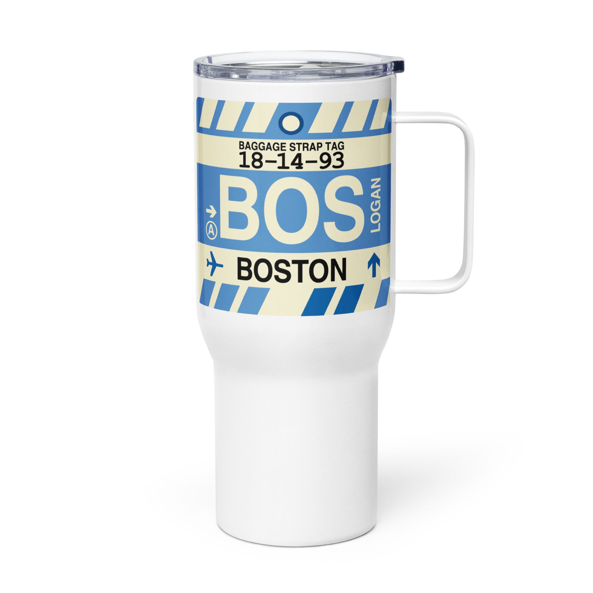 Souvenir Travel Mug • BOS Boston • YHM Designs - Image 01