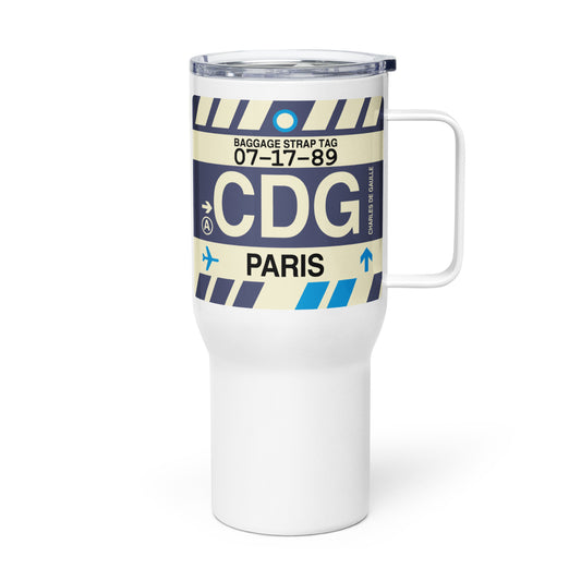 Souvenir Travel Mug • CDG Paris • YHM Designs - Image 01