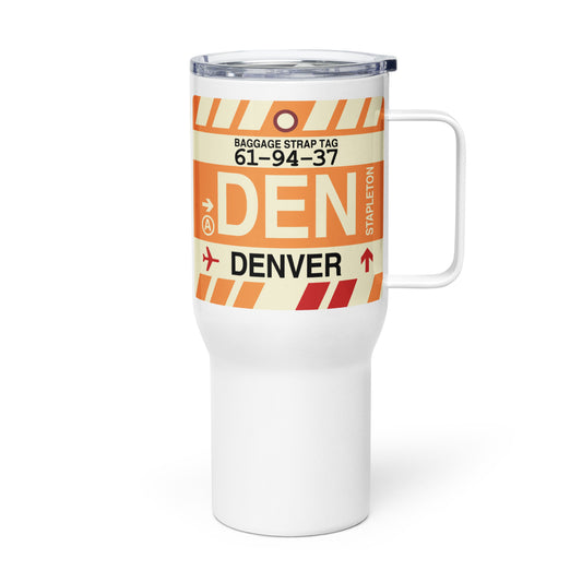 Souvenir Travel Mug • DEN Denver • YHM Designs - Image 01