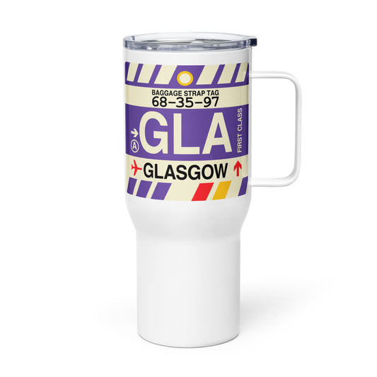 Souvenir Travel Mug • GLA Glasgow • YHM Designs - Image 01