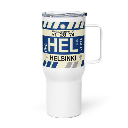 Souvenir Travel Mug • HEL Helsinki • YHM Designs - Image 01