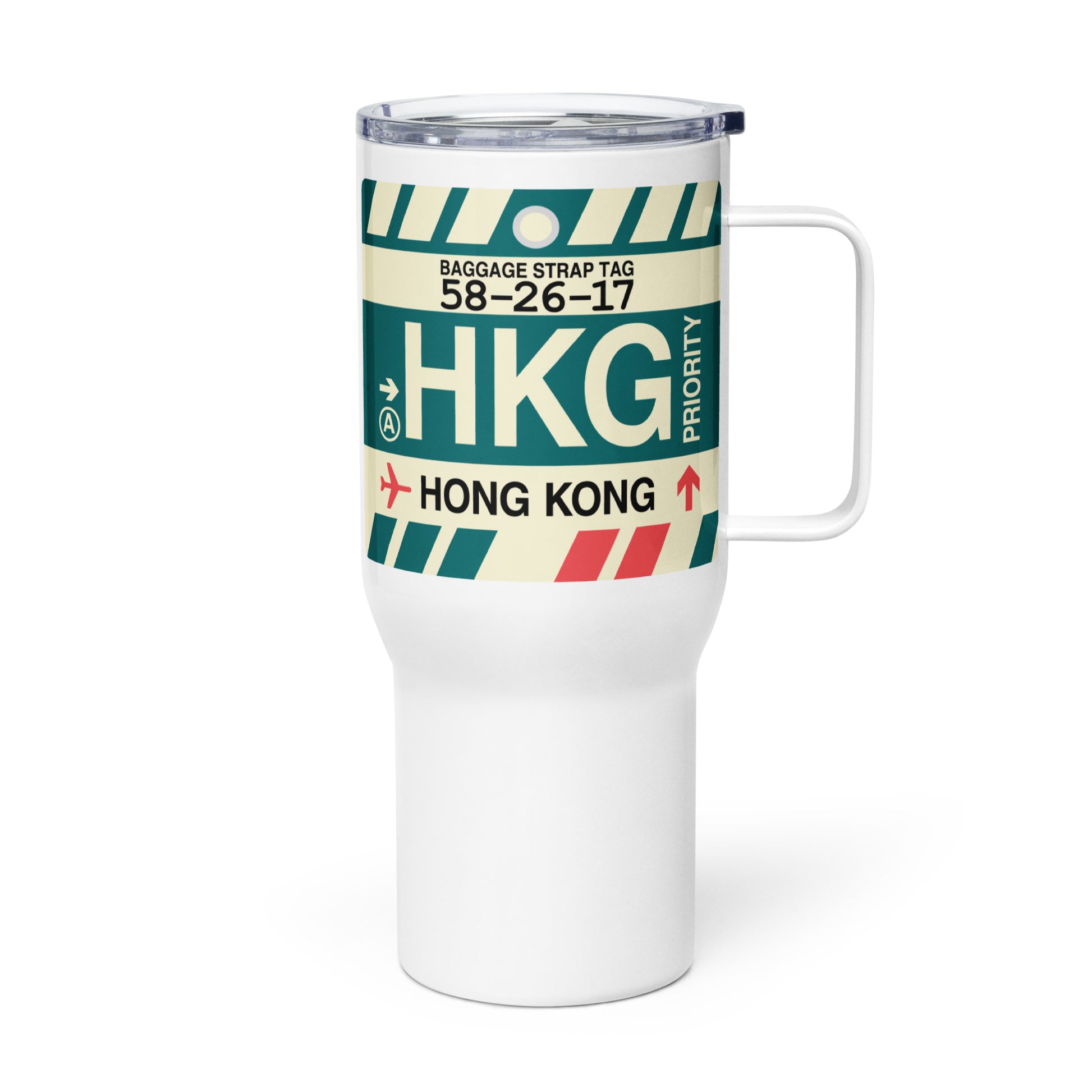 Souvenir Travel Mug • HKG Hong Kong • YHM Designs - Image 01