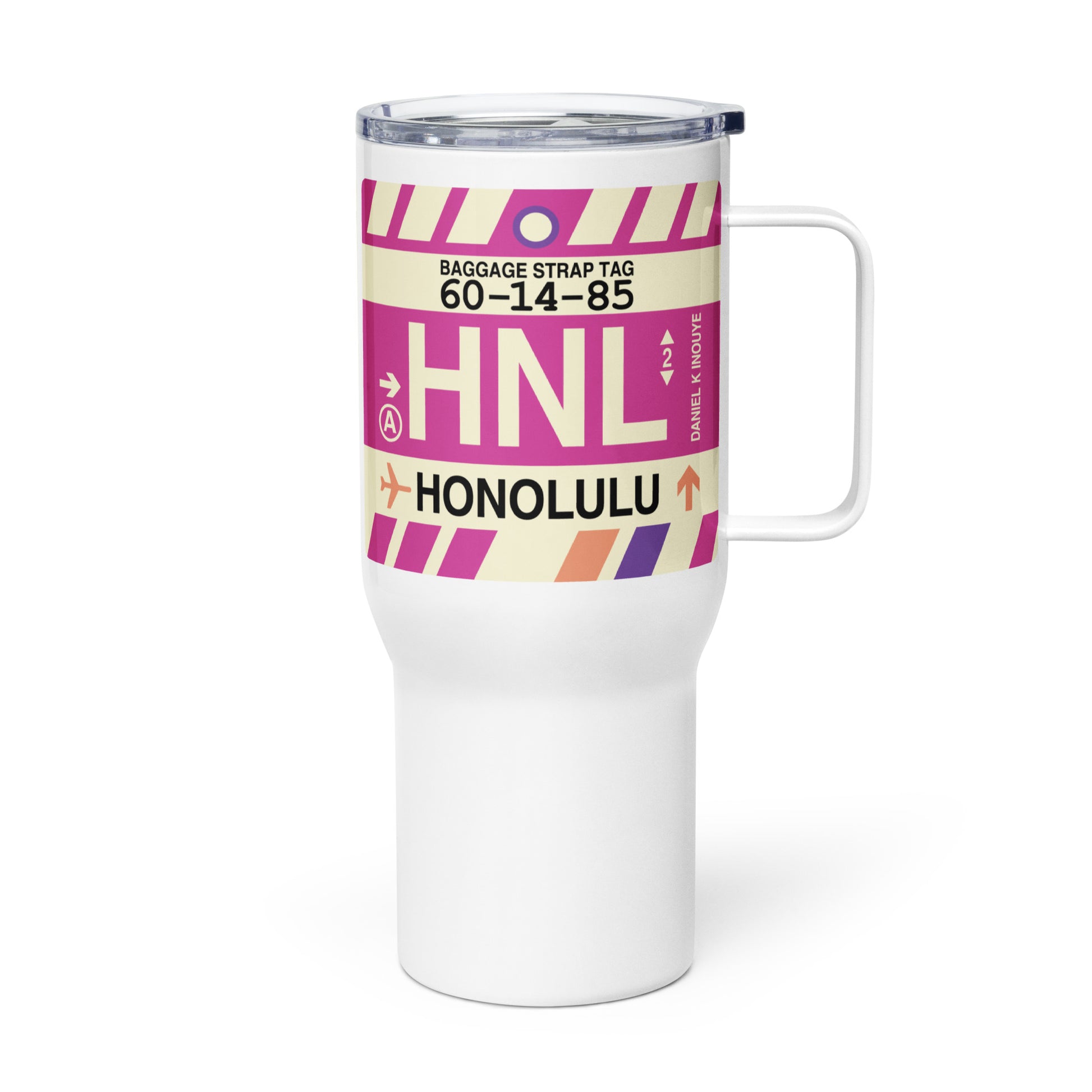 Souvenir Travel Mug • HNL Honolulu • YHM Designs - Image 01