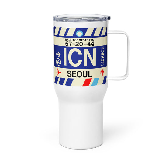 Souvenir Travel Mug • ICN Seoul • YHM Designs - Image 01